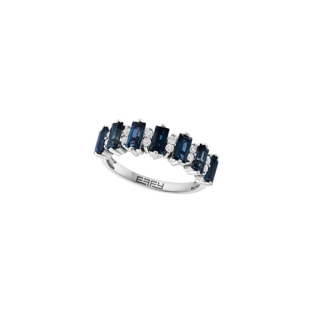 Effy Fine Jewelry 14K 2.16 Ct. Tw. Diamond & London Blue Topaz Ring